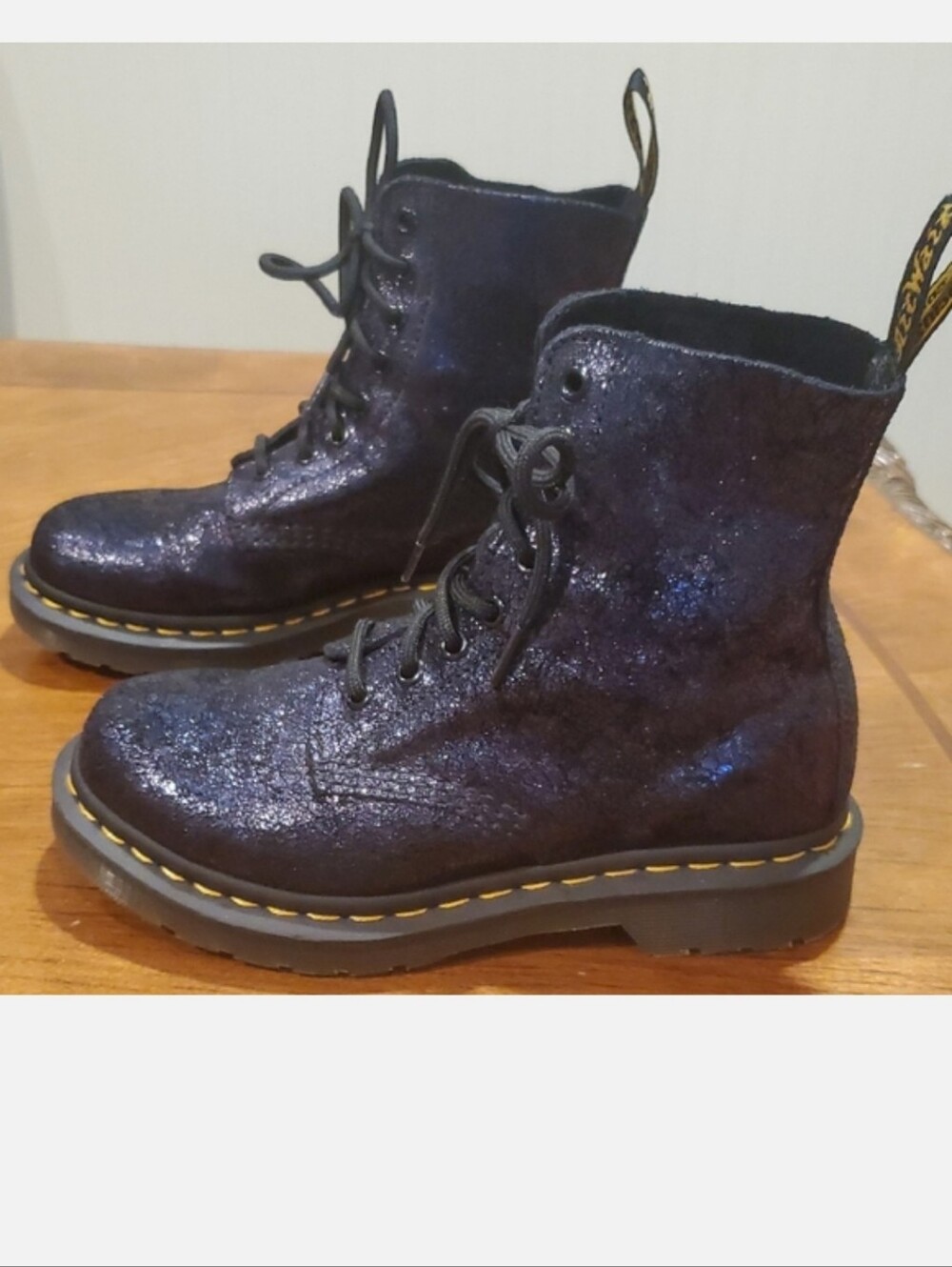 Like NEW Dr. Martens Shimmering Pascal  Boots